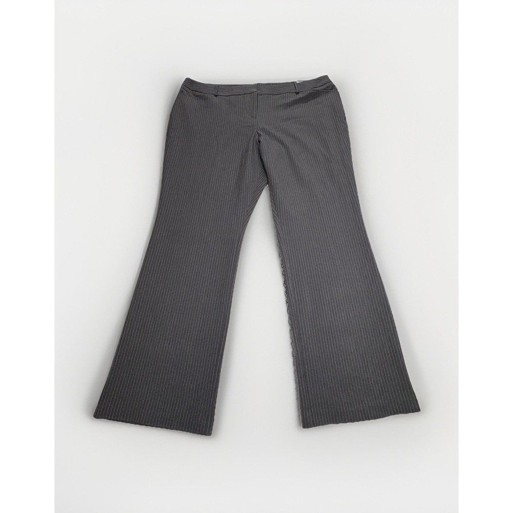 NEW Worthington Woman Modern Fit GrayPinstripe Pants Size 20W Trouser Leg Career